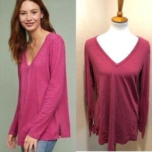 {Anthro} T. La Isadore V-Neck Top